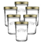 Kilner Canning Glass Jars 6pc Wide Mouth Containers Preserve Jars 350ml