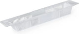 Extendable Over Bath Tub Rack Caddy Tidy Storage Bathroom Organiser Unit White