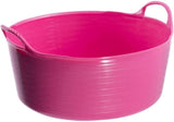 Flexible TubTrug Shallow 15L Flexi Tub Trugs Horse Feeding Bucket - Pink