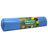 Rubble Sacks Blue Garden Rubbish Waste Heavy Duty Strong Bags Outdoor 40L
