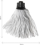 ADDIS Cotton Mop Refill Kitchen Floor Cleaner Mopping Graphite/Metallic, White