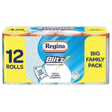 Regina Blitz 3 Ply Kitchen Paper Towel Rolls Household Towel Super Sized Sheets