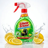 Air Fryer Cleaner Elbow Grease Degreaser Spray Lemon Bottle Clean Wipe 500ml