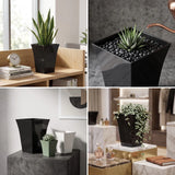 Milano Large Upright Plant Pot Indoor Outdoor Garden Tall Plastic Flower Planter