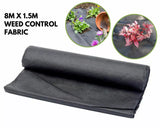 SupaGarden 8m x 1.5m Weed Control Fabric Membrane Ground Cover Sheet Garden Landscape Gardening Ground Cover