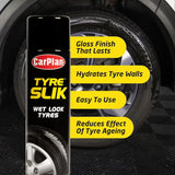 Carplan Tyre Slik Wet Look Tire Cleaner Ultimate Rubber Shine Polish 500ml