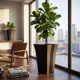 Milano Large Upright Plant Pot Indoor Outdoor Garden Tall Plastic Flower Planter