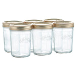 Kilner Canning Glass Jars 6pc Wide Mouth Containers Preserve Jars 350ml