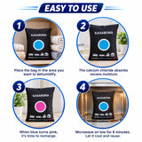 Car Home Dehumidifier Large Reusable Dry Bag Moisture Absorber Pad for Cars, Wardrobes, Bedrooms & Small Spaces 300g - 1000g
