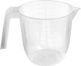 Measuring Jug Plastic Kitchen Bar Baking Cooking Stackable Handle 2L