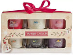 Pack of 6 Yankee Candle Set Snowflake Vanilla Pine Christmas Scented Gift 37g