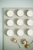 Bolsius 8 Hour White Tealight Candles (45 Pack) | Long Burning, Unscented, Smokeless & Drip-Free Household Premium Tealights for Home Decor, Events, & Cosy Ambiance