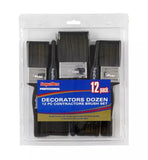 12 Pieces SupaDec Contractor Decorating Paint Brush Painters Dozen Set