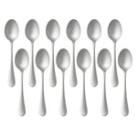 12 x Stainless Steel Teaspoons Everyday Tea Spoon Set Coffee Drink Kitchen Home
