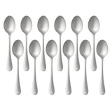 12 x Stainless Steel Teaspoons Everyday Tea Spoon Set Coffee Drink Kitchen Home