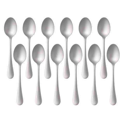 12 x Stainless Steel Teaspoons Everyday Tea Spoon Set Coffee Drink Kitchen Home