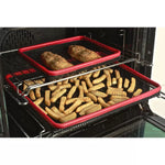 Toastabags Crispease Oven Crisper Tray Oblong Strong Crisp Allows for Air Circulation Reduce Oil Usage
