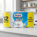 Regina Blitz 3 Ply Kitchen Paper Towel Rolls Household Towel Super Sized Sheets