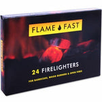 288 FlameFast Fire Lighters 12 Pack LONG BURN Firelighter Bulk Hotspots Burners