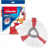 Vileda Easy Wring Clean Turbo Smart Spin Microfibre Mop And Bucket Set + Refills