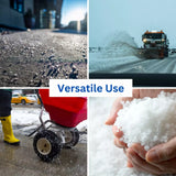 White Deicing Rock Salt Grit Weed Killer Winter Snow Ice Driveways Road Gritting