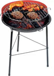 Portable Charcoal BBQ Barbecue Cooking Grill Trolley Picnic Garden Outdoor 33cm Round Patio Cam