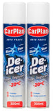 CarPlan De-Icer Car Windscreen Aerosol Spray Winter Treatment Ice Melt 300ml