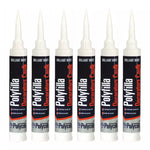 Polycell Polyfilla Decorators Caulk Filler Sealant White 380ml Trade Cartridge