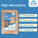 Wood Based Absorbent Cat Litter Animal Comfort Odour Eco-Friendly Wood Pellets 20L - 30L