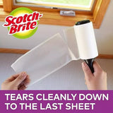 Scotch Brite 3M Lint Roller Pet Hair Clothes Fluff Dust Remover Sticky Sheets