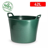 Plasticforte Eco Tub Trug Builder Construction Container Bucket With Handle 42L