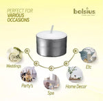 Tealights White Bolsius 8 Hour Burn Time Sustainable Premium Quality Pack of 45