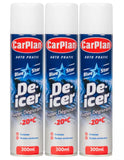 CarPlan De-Icer Car Windscreen Aerosol Spray Winter Treatment Ice Melt 300ml