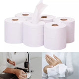 Centrefeed Blue White Rolls 2ply Embossed Kitchen Hand Wipes Paper Towels Tissue