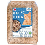 Wood Based Absorbent Cat Litter Animal Comfort Odour Eco-Friendly Wood Pellets 20L - 30L