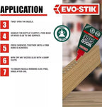 Evo Stik Interior Wood Adhesive Glue Extra Strong Fast Set Clear Bond Inside