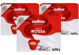 Lavazza Qualita Rossa Ground Coffee Arabica And Robusta Beans 4 - 12 x 250g