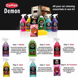Demon 7pc Car Care Gift Pack Set Includes Shine, Wheels, Foam, Tyres & More