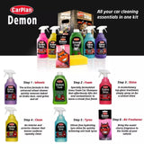 Demon 7pc Car Care Gift Pack Set Includes Shine, Wheels, Foam, Tyres & More