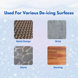 White Deicing Rock Salt Grit Weed Killer Winter Snow Ice Driveways Road Gritting