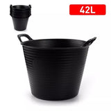 Plasticforte Eco Tub Trug Builder Construction Container Bucket With Handle 42L