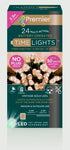 Premier 24 LED Multi Action Battery Operated TIMELIGHTS™ – Warm White, White, Vintage Gold, Rainbow & Multi