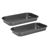 Prochef Small Oven Tray Non-Stick - Roasting Dish for Meat, Vegetables and Ideal for Baked Goods, Robust and Essential |25 x 15c